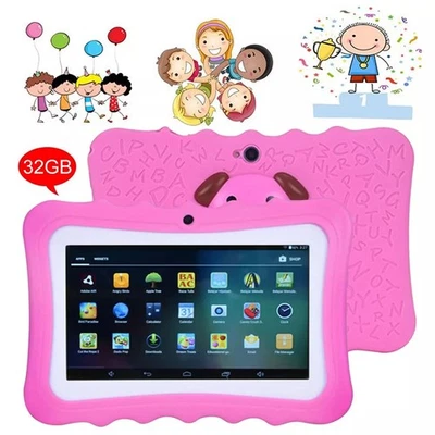 7 Zoll Kinder Tablet 7 Zoll, 32GB, Kindersicherung, Bundle, WLAN,Mit Schutzhülle - Bild 1 von 4