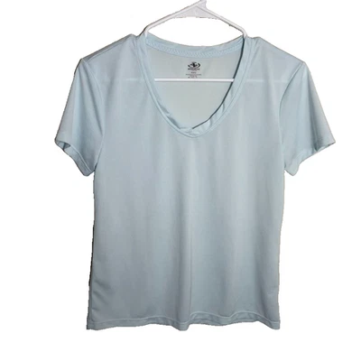 Camiseta para mujer Athletic Works XS azul cuello en V camiseta ligera manga corta Foto 1 de 4