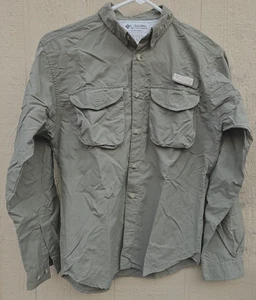 Youth Columbia UPF30+ PFG LS Fishing Shirt - Green - Large - Free Shipping - Picture 1 of 3