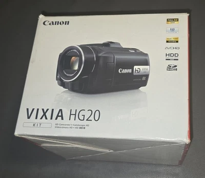 Canon VIXIA HG20 Camcorder Video Camera, Full HD 1080p, 60GB HDD, 12x Zoom - Image 1 of 4