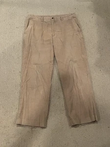 Weatherproof Khaki Pants Mens 36x30 Beige Corduroy Pockets - Picture 1 of 7