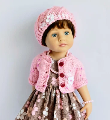 Одежда ручной работы для куклы Gotz Little Kidz, платье для куклы, кукла 36 см/14-14,5" - Изображение 1 из 4