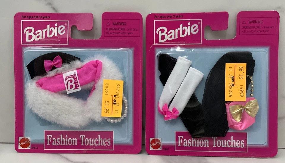 RARE Barbie Doll Fashion Touches Cloths Set From Mattel 1998 T1227