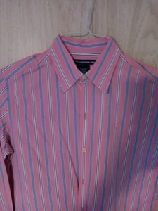 Ralph Lauren Sport Hemd rosa Knopfleiste mit blauen Nadelstreifen - Bild 1 von 5