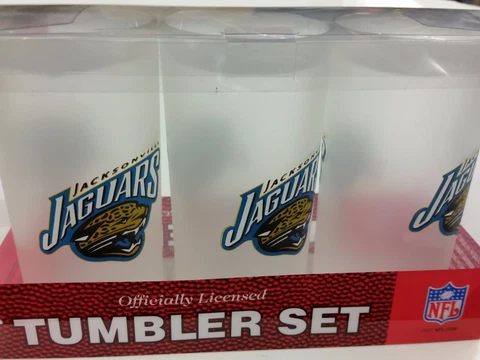 NFL Jacksonville Jaguars 19 Ounce Plastic Tumblers (3 Pack) Cover
