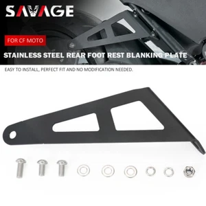 CNC Footpeg Blanking Plates Removal Kit for CF MOTO 450SR 450 SRS 450NK SS 2023 - Picture 1 of 17