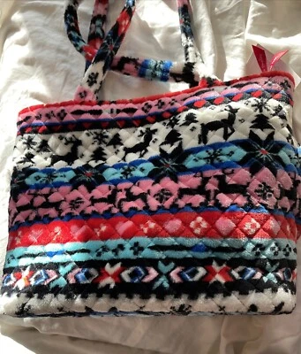 Bolso de Mano Vera Bradley Cartera Nórdica a Rayas Polar Tamaño Mediano Foto 1 de 4