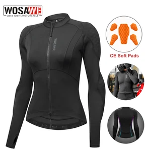 WOSAWE Womens Motorcycle Soft Armor Shirt Motorbike Removable Soft Armour Jacket - Bild 1 von 20