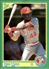 1990 Score Eric Davis a Cincinnati Reds #185