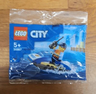 LEGO City Policía Scooter Agua Nuevo Polybag 30567 Medias de Navidad Relleno Foto 1 de 2