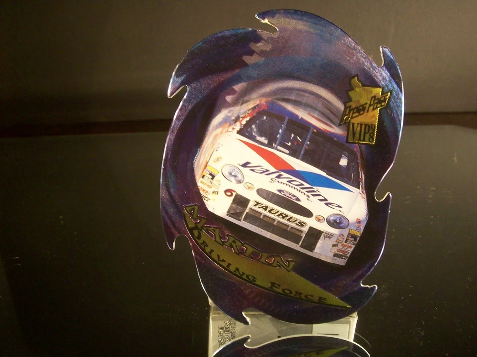 Insert Mark Martin Press Pass VIP 1998 Card #DF 14/18 DRIVING FORCE Die Cut  - Image 1 of 1
