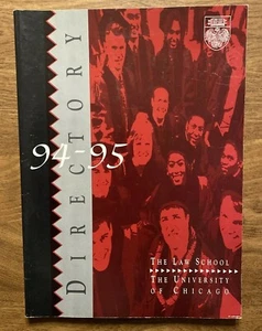 University of Chicago Law School Directory 1994-1995 w/ Barrack Obama T1 - Picture 1 of 12
