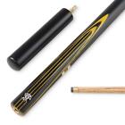 Jonny 8 Ball YELLOW POWERLINE ¾ Joint Snooker Pool Cue  with 9mm tip + Mini Butt