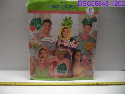 Cantidad = 48 piezas (4 paquetes de 12): accesorios fotográficos Aloha Luau Tropical Party Jumbo Foto 1 de 3