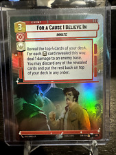 Star Wars Unlimited SoR - For A Cause I Believe In - Rare Hyperspace Foil #415