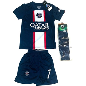 PSG Paris Saint German Kids Soccer Uniform - Shirt, Shorts, Socks -Size 18(3-4T) - Picture 1 of 4