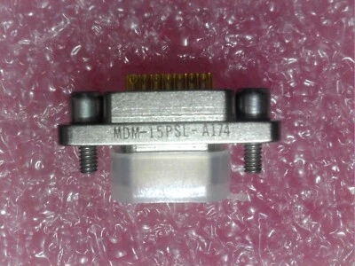 ITT CANNON MDM-15PSL-A174 15 POSITION MICRO-D D-SUB CONNECTOR "FREE US SHIPPING" - Image 1 of 4