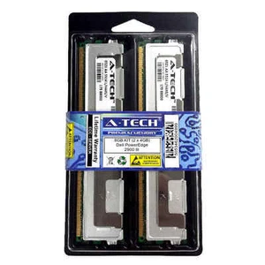 8GB KIT 2 x 4GB Dell PowerEdge 2900 III 2950 2950 III M600 R900 Ram Memory - Picture 1 of 1