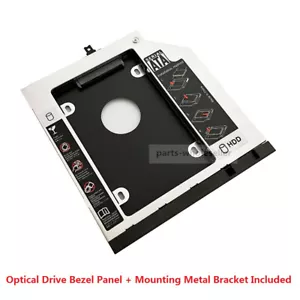 2nd HDD SSD Hard Drive Caddy for Lenovo Thinkpad L440 L540 with Bezel Faceplate - Picture 1 of 8