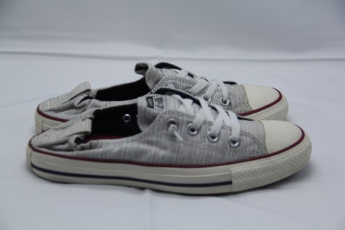 Scarpe Converse donna taglia 9 CTAS sneakers punta cappuccio 561753F gessato bianco nero