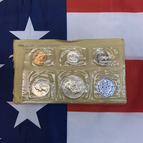 1955  PROOF SET. Flat Pack Cover