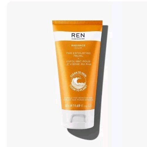 REN SKINCARE Radiance PHA Exfoliating Facial 1.69oz NEW BOX IPSY $44 - Image 1 of 4