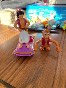 Vintage 1990’s Disney Aladdin & Magic Carpet toys Burger King Lot of 2 - Picture 1 of 4