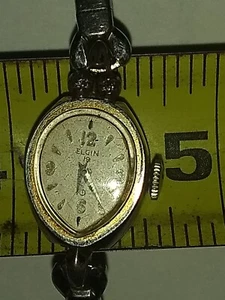 Vtg Elgin Silver Toned Mechanical Wind Watch Works(BM) - Picture 1 of 8