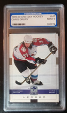 1999-00 Upper Deck Wayne Gretzky Hockey Chris Drury #47 PGS Mint 9