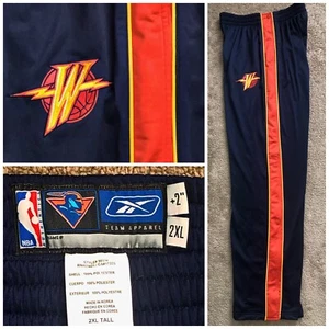 VTG AUTHENTIC GOLDEN STATE WARRIORS NBA REEBOK TEAM ISSUE WARM-UP PANTS 2XL+2 - Picture 1 of 5