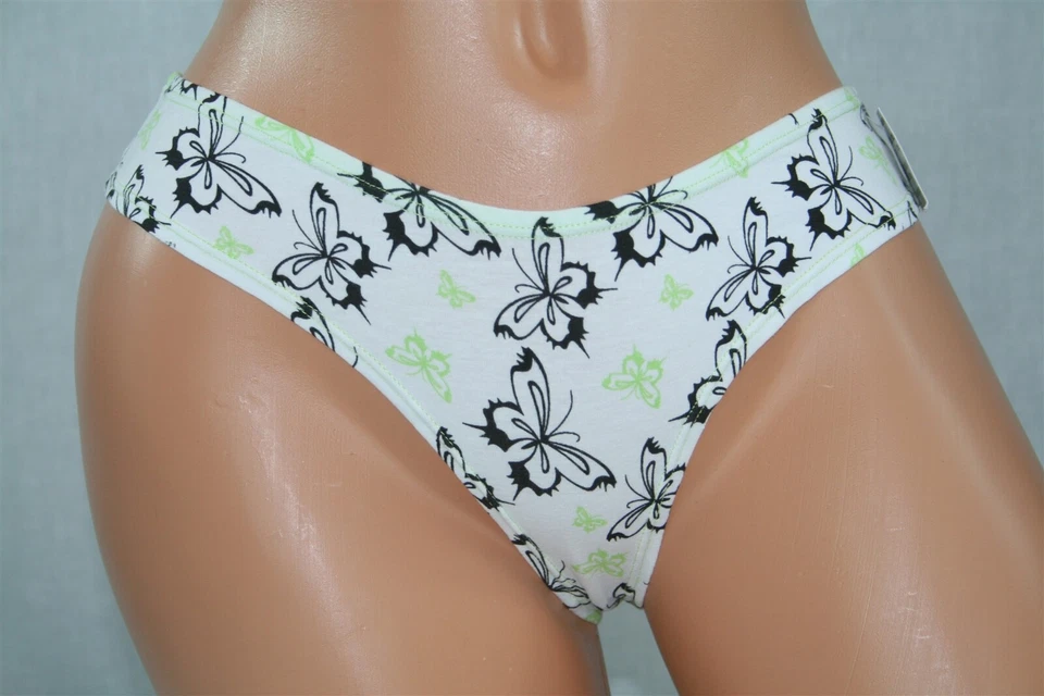 White Thtng de Frederick's Of Hollywood con Daydream Butterflies Talla S Foto 1 de 2