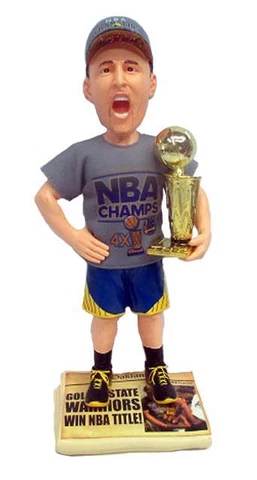Klay Thompson Golden State Warriors 2015 NBA Champions T-Shirt Fabric Bobblehead Cover
