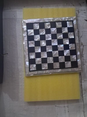 White Marble Chess  Set, Modern Chess With Marble Pieces, Indoor Game Decor - Image 1 of 4