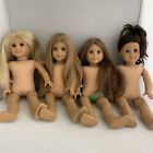 Lot American Girl de 4 poupées 18 pouces noir marron blond taches de rousseur dents TLC