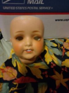 Antique German A & M 996 Bisque Head Doll 3 1/2"  New Old Stock Not Used