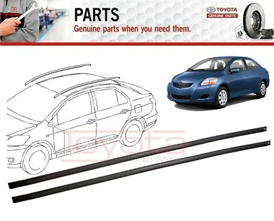Moldura por goteo techo derecho izquierdo Toyota Yaris original OEM 75551-52160 y 75552-52140 Foto 1 de 2