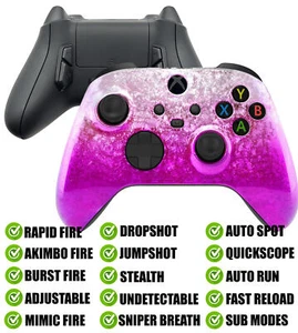 Pink Ice Modded Reflex Buttons Rapid Fire Modded Controller for Xbox Series X S - Picture 1 of 8