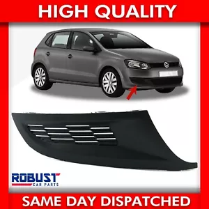 FOR VW POLO 6R MK5 FRONT BUMPER LOWER SIDE GRILL PANEL TRIM RIGHT (2009-2014) - Picture 1 of 9