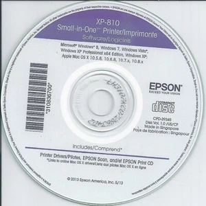 Epson XP-810 BackUP Software - Picture 1 of 1