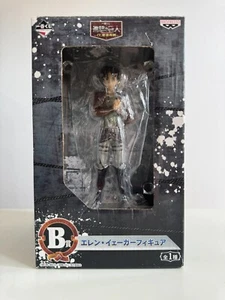 Figura Attack on Titan Eren cazador Banpresto Ichiban Kuji premio B embalaje original anime - Imagen 1 de 4