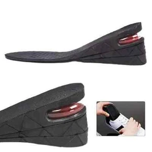 COPPIA SOLETTE ALZATACCO PER SCARPE PLANTARE ALZA TACCO CON CUSCINO AD ARIA 7 CM - Foto 1 di 4