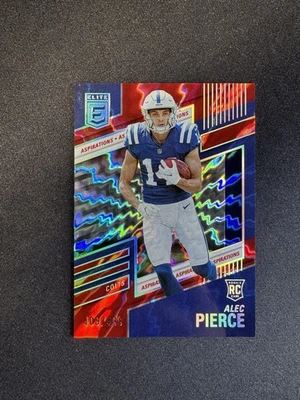 2022 Donruss Elite Aspirations Alec Pierce RC #155 Colts Rookie #d 409/499 - Image 1 of 2