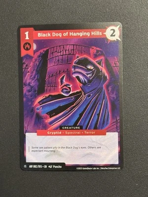 2025 Metazoo Black Dog Of Hanging Hills Holo Alpha Promo ADF 002/015 Metatwo - Image 1 of 3