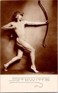 Hubert Julian Jay Stowitts Nude Male gay int original alt 1920er Foto Postkarte - Bild 1 von 2