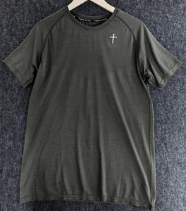 Three Nails T Shirt Men's Size Medium Olive Christian Activewear Crucifixion M - Picture 1 of 8