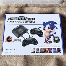 Sega Mega Drive Classic Game Console 81 Built-In Games and 2 Controller SEALED B