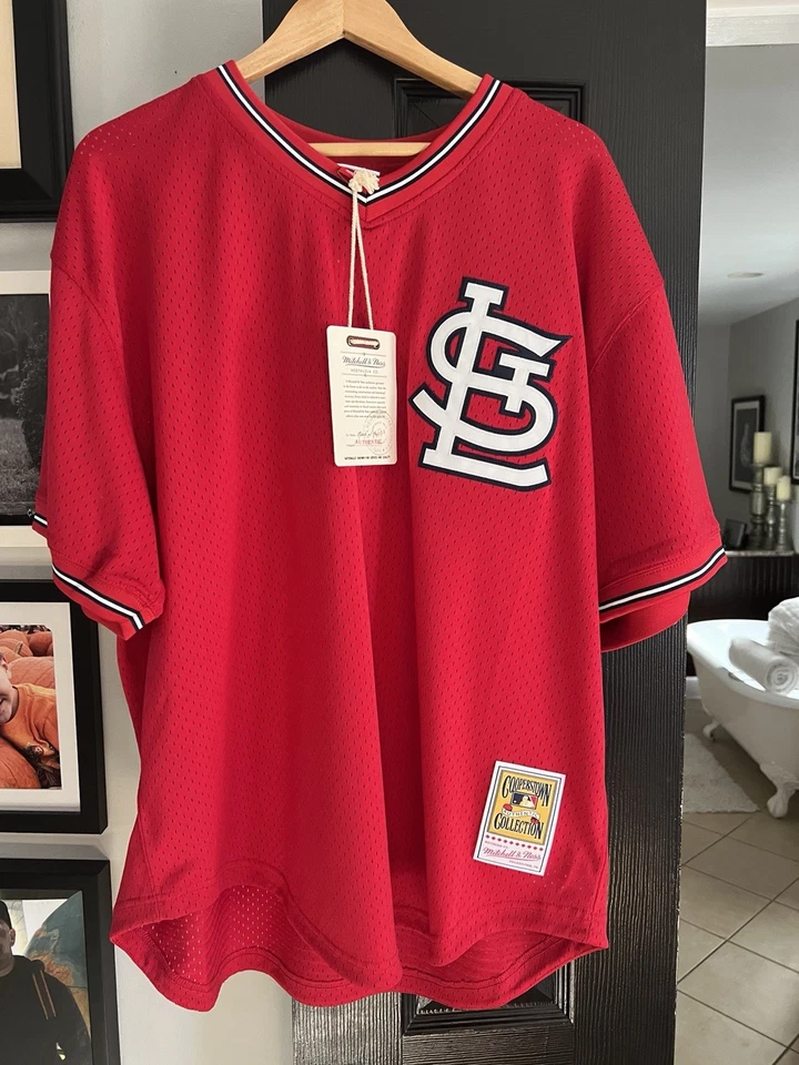 Camiseta Mitchell & Ness St. Louis Cardinals LaRussa BP Talla 2XL Foto 1 de 4