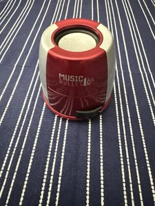 Music Bullet Speaker Red And Silver - Picture 1 of 4