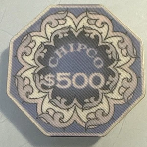 CHIPCO $500 OCTAGON MANUFACTURERS NCV SAMPLE CASINO CHIP COMBINED SHIPPING - Imagen 1 de 3