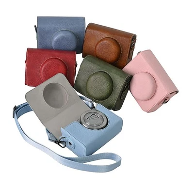 PU Leather Camera Bag Case Shell for Sony ZV-1 1F II RX100 G7X3 SX740 Ricoh GR3 - Image 1 of 4